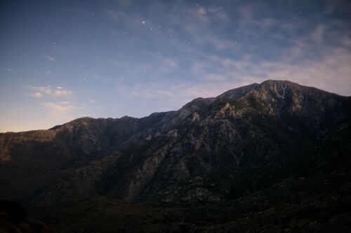 San Jacinto at night