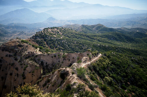 The ridge walk down