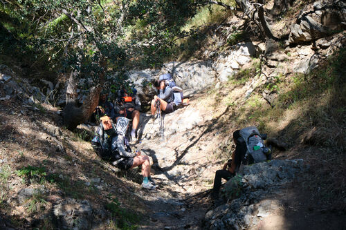 Chilling out just after mile 500