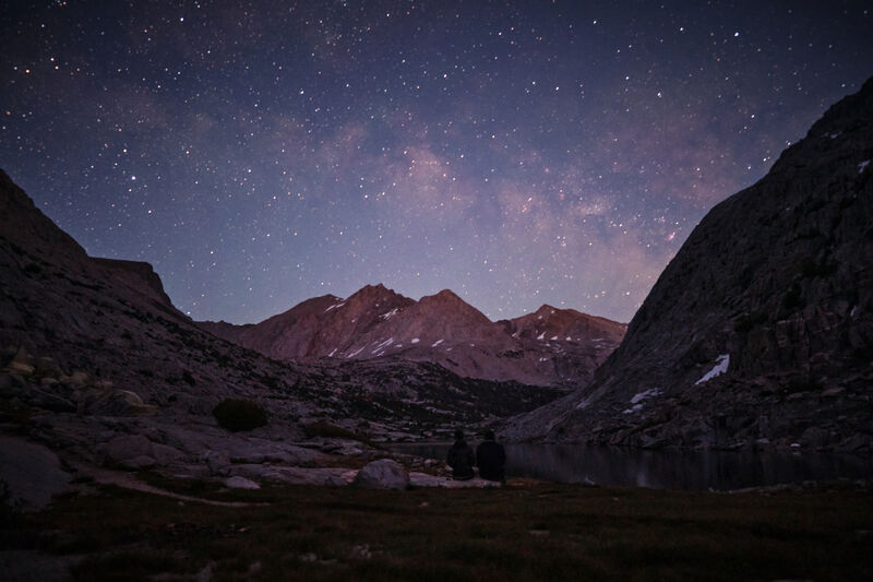 Milky Way over Palisades Lakes