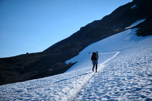 Climbing Old Snowy