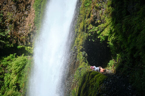 Magma can nap anywhere, even at Tunnel Falls