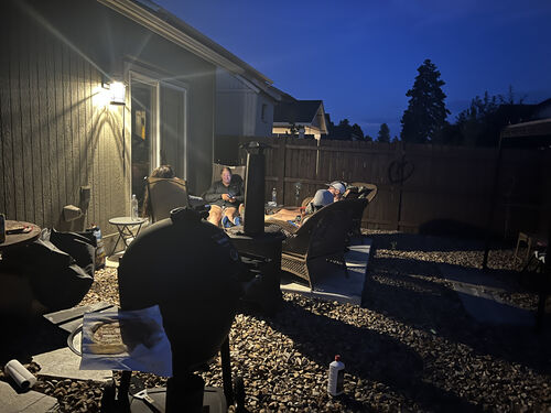 Cooking in the backyard